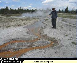 Siguiendo las huellas de las microbacterias por Yellowstone. Imagen por cortes�a de: Universidad de Colorado, Boulder