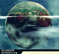 Concepto art�stico de un planeta similar a la Tierra