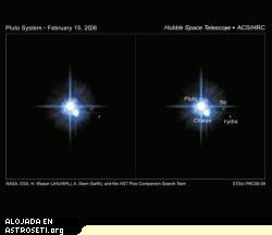 <a href="http://www.planetary.org/image/nixhydra_md.jpg" rel="external">Clic para agrandar</a>
Plut�n y sus sat�lites Plut�n, Caronte, Nix, e Hidra, tal como se observaron con el Telescopio Espacial Hubble el 15 de Febrero de 2006. Cr�dito: NASA, ESA, H.Weaver (JHU/APL), A.Stern(SwRI) y el equipo de b�squeda de compa�eros de Plut�n del Telescopio Espacial Hubble 