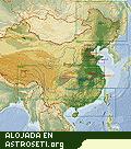 Mapa mostrando las �reas de estudio de 13 proyectos Dragon