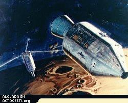 Un subsat�lite Apolo deja el M�dulo de Servicio. Concepci�n art�stica. 
[<a href=http://nssdc.gsfc.nasa.gov/database/MasterCatalog?sc=1971-063D target=_blank>M�s informaci�n</a>]
