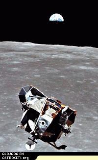 Viendo a la Tierra desde la Luna.
Cr�dito: NASA 