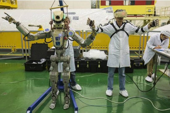 El robot Skybor F-850 durante los tests en Julio
