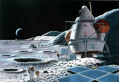 Si deseamos instalar una base permanente en nuestro sat�lite, habr� que tener en cuenta los terremotos de la Luna...(Cr�ditos: NASA)