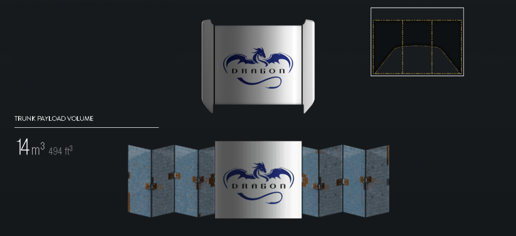 Sección no presurizada de la Dragon de SpaceX